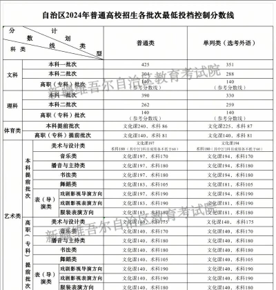 国际商务专业新疆录取分数线多少分