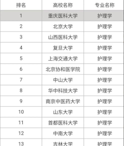 2024山西护理专业全国排名