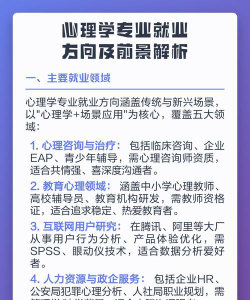 孩子学习心理专业好就业吗