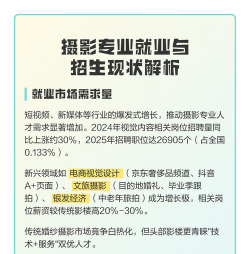 学摄影影专业好就业吗