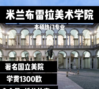 米兰美院艺术专业排名
