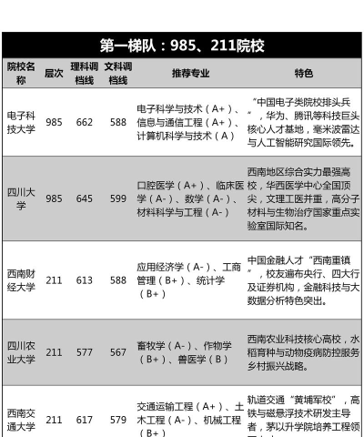 川内软件专业排名