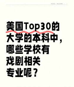 美国表演专业排名大学