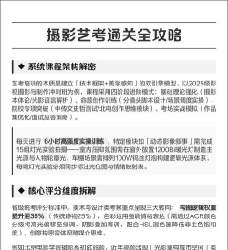 艺考摄影考哪些内容