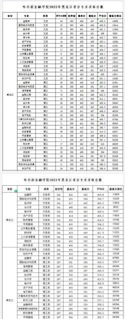 哈尔滨金融学院2024年在山东录取分数线、对应位次