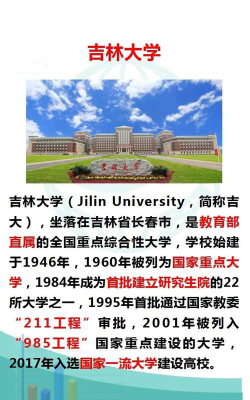 吉林大学是985吗