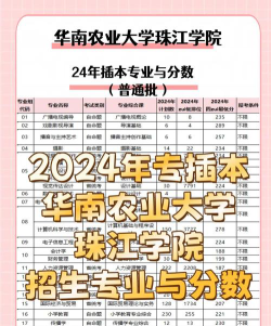 高考多少分能上华南农业大学珠江学院