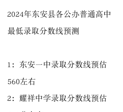 东安县金桥中等职业学校2024年分数线