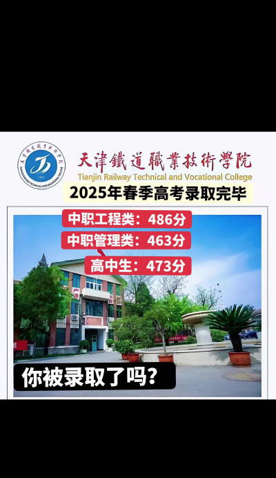 高考多少分能上天津铁道职业技术学院