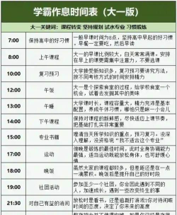 大学如何安排自己的时间