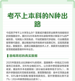 考不上大学的最好出路是什么
