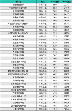 艺术类本科有哪些学校