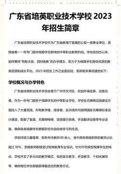 广东培英职业技术学校2024年分数线