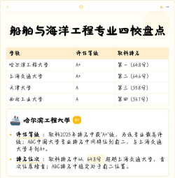 哪些大学有船舶与海洋工程专业