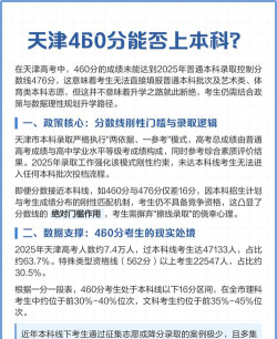 天津高考460分能上的大学有哪些？