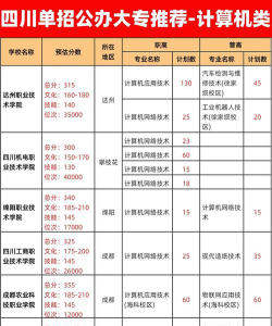 2024年四川计算机学校有哪些