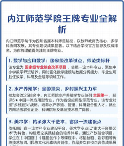 内江师范学院有哪些专业