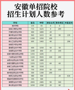 安徽2024年重点高校招生专项计划公布