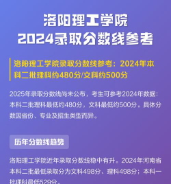 2024年洛阳理工学院分数线是多少