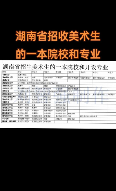 湖南艺术类大学有哪些
