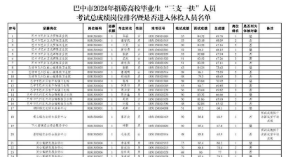 2024年巴中市大学排名