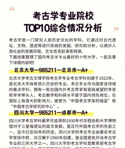 哪些大学开设有考古专业
