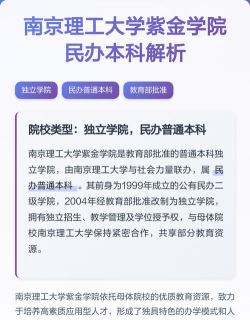 南京理工大学紫金学院是本科吗