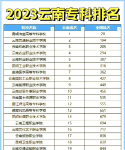 云南专科学校哪所最好