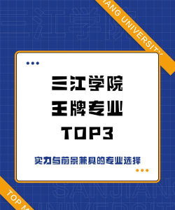 三江学院的王牌专业是什么
