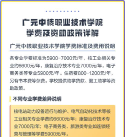 广元中核职业技术学院一年学费多少钱及各专业的收费标准(2025参考）