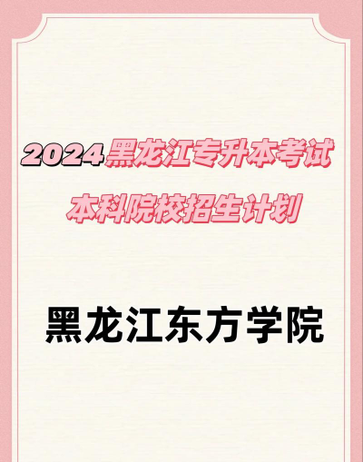2024年黑龙江东方学院在广东计划招生人数