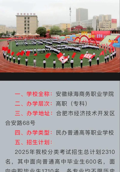 2024年安徽绿海商务职业学院在河南计划招生人数（附学费及专业录取分数)