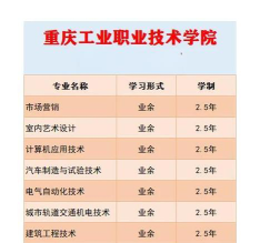 重庆工业职业技术学院有会计专业吗