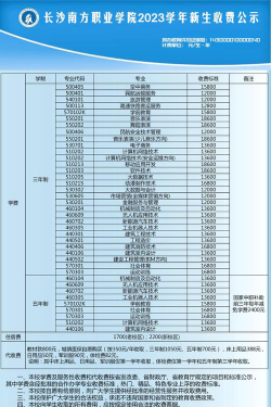 2024年长沙南方职业学院在四川计划招生人数（附学费及专业录取分数)