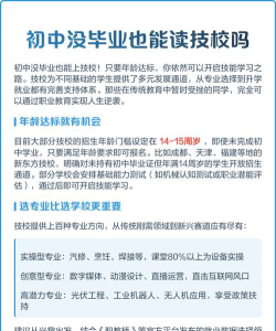 初中没毕业能读职校吗