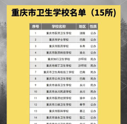 重庆护理学校排名