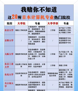 日本计算机学校排名