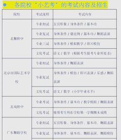 全国舞蹈学校初中排名