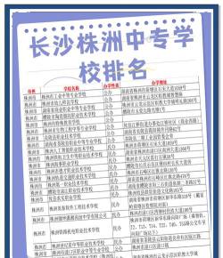 株洲中职学校排名民办