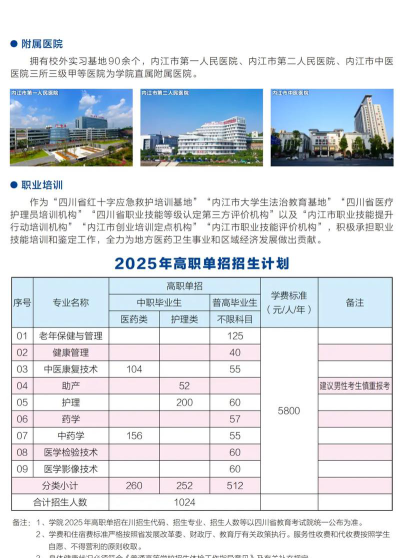 内江卫生与健康职业学院是公办专科吗