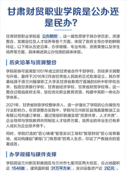 甘肃财贸职业学院是民办专科吗