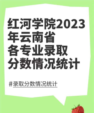 红河学院2023年在云南各专业招生人数