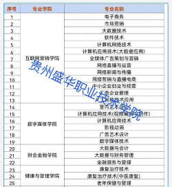 贵州盛华职业学院2023年在云南各专业招生人数