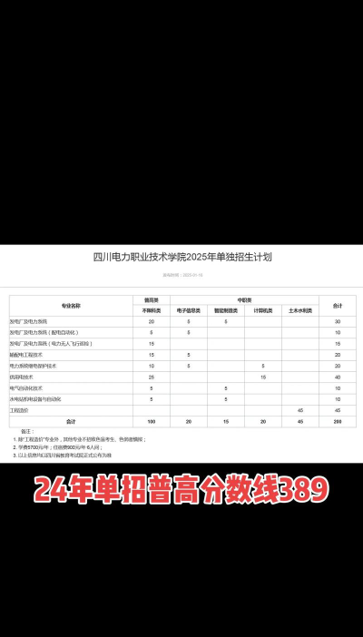 四川电力职业技术学院2023年在西藏各专业招生人数