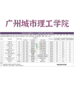 广州城市理工学院2023年在西藏各专业招生人数