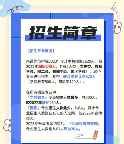 南昌师范学院2023年在青海各专业招生人数