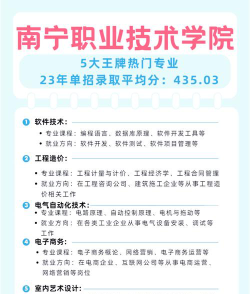 南宁职业技术学院2023年在海南各专业招生人数