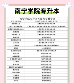 南宁学院2023年在安徽各专业招生人数