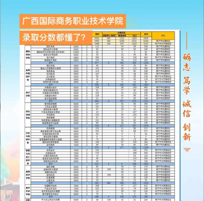 重庆考生多少分能上广西国际商务职业技术学院