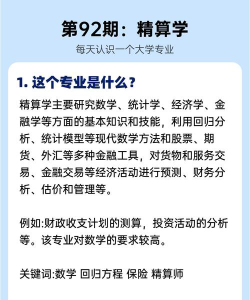 精算学专业